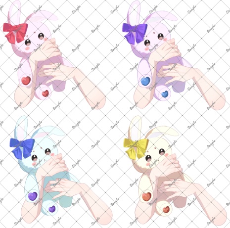 【VTuber素材】ぬいぐるみ抱っこシリーズ まとめ販売