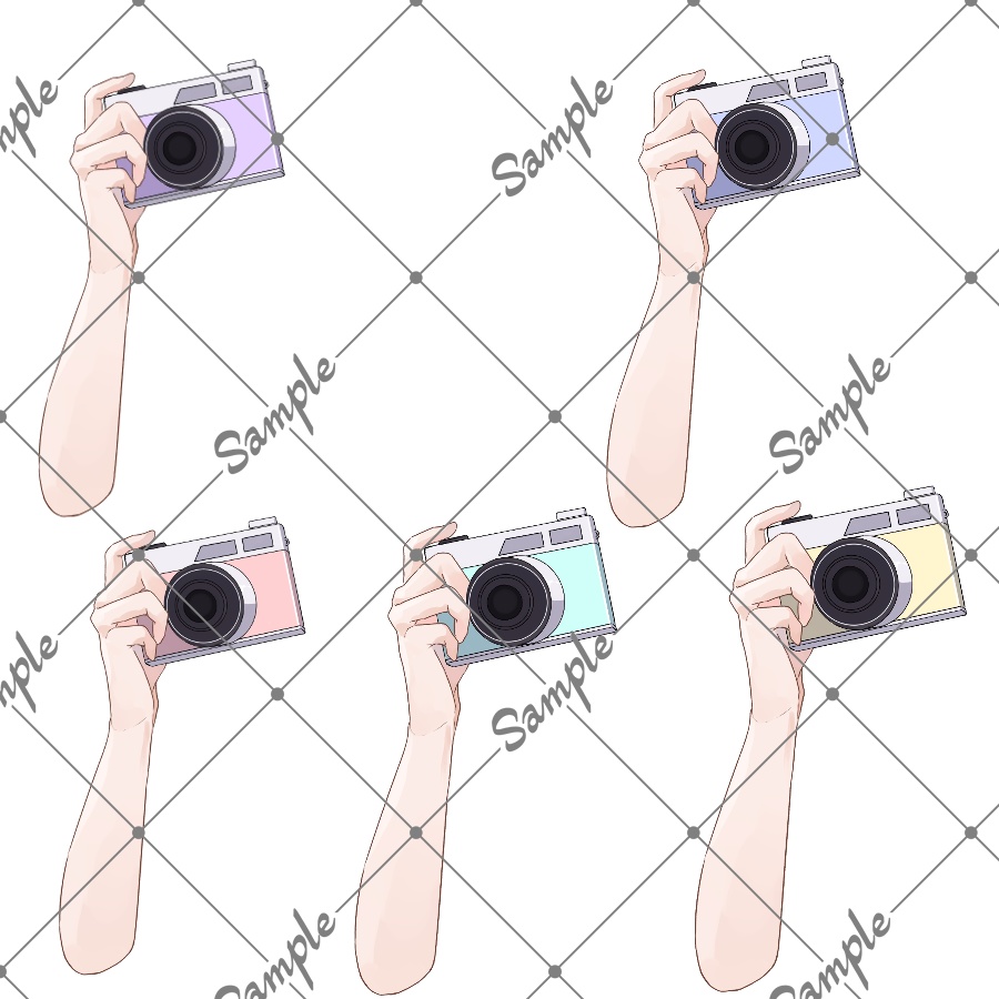 【VTuber向け素材】カメラを持つ手