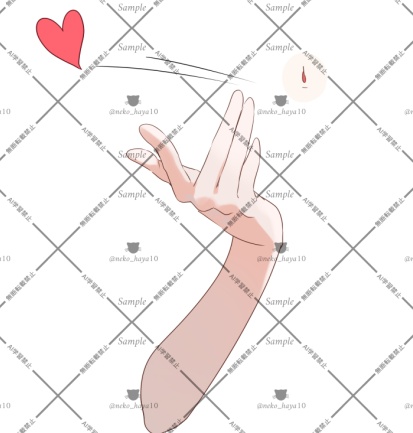 【VTuber素材】投げKISS素材2