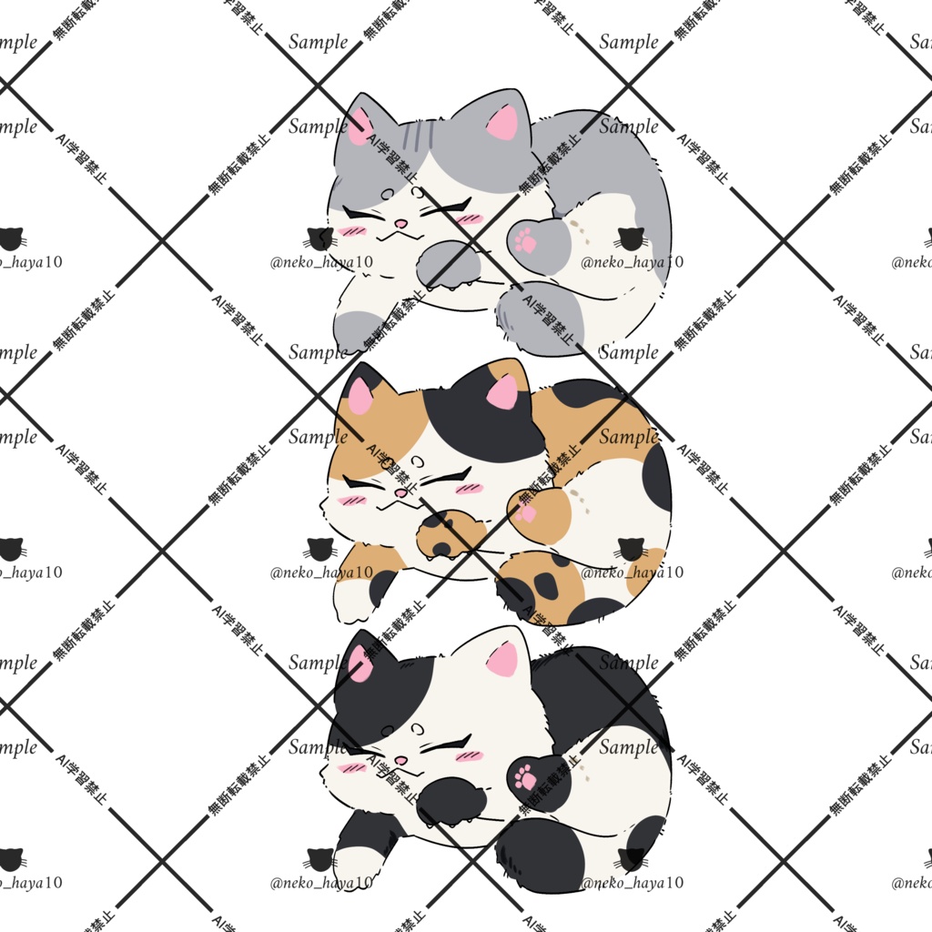 【VTuber素材】頭に猫を乗せれる素材