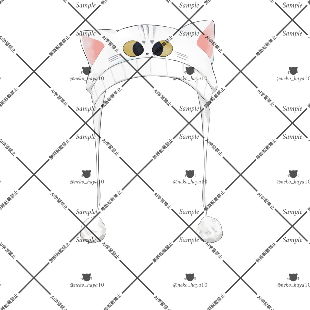 【VTuber素材】猫耳帽子