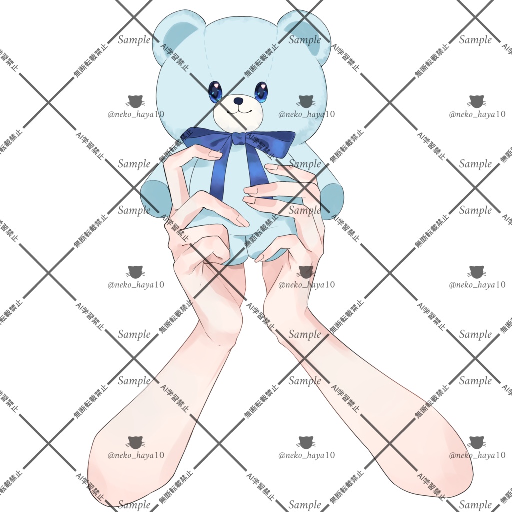 【VTuber素材】ぬいぐるみを持つ手