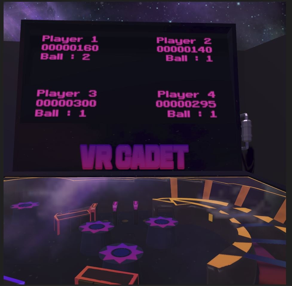 VRCadet Pinball Table VRChat World Asset