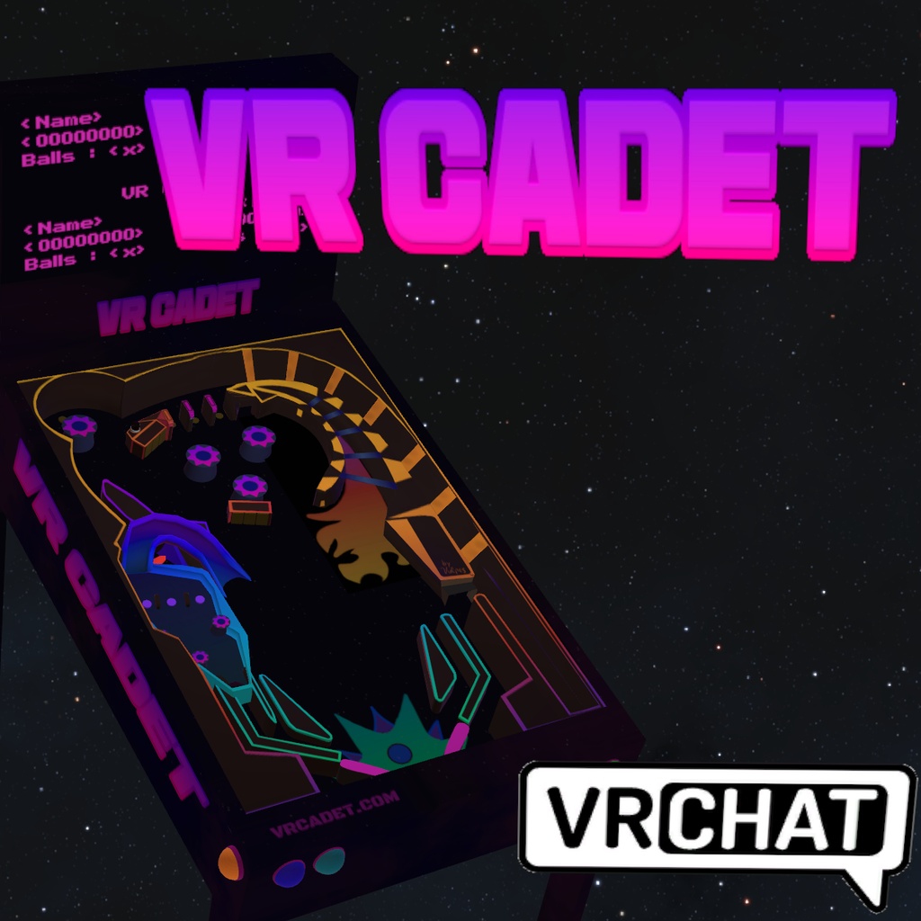 VRCadet Pinball Table VRChat World Asset