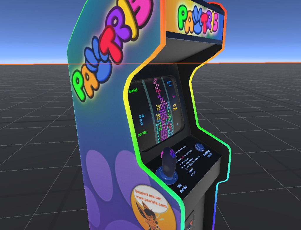 VR Arcade : Pawtris, VRChat World Asset