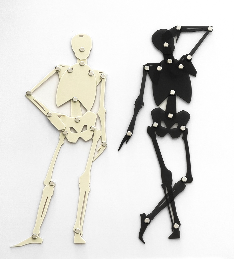 骨格テンプレート(正面)