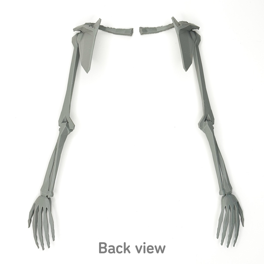 ローポリゴン骨格模型:上肢