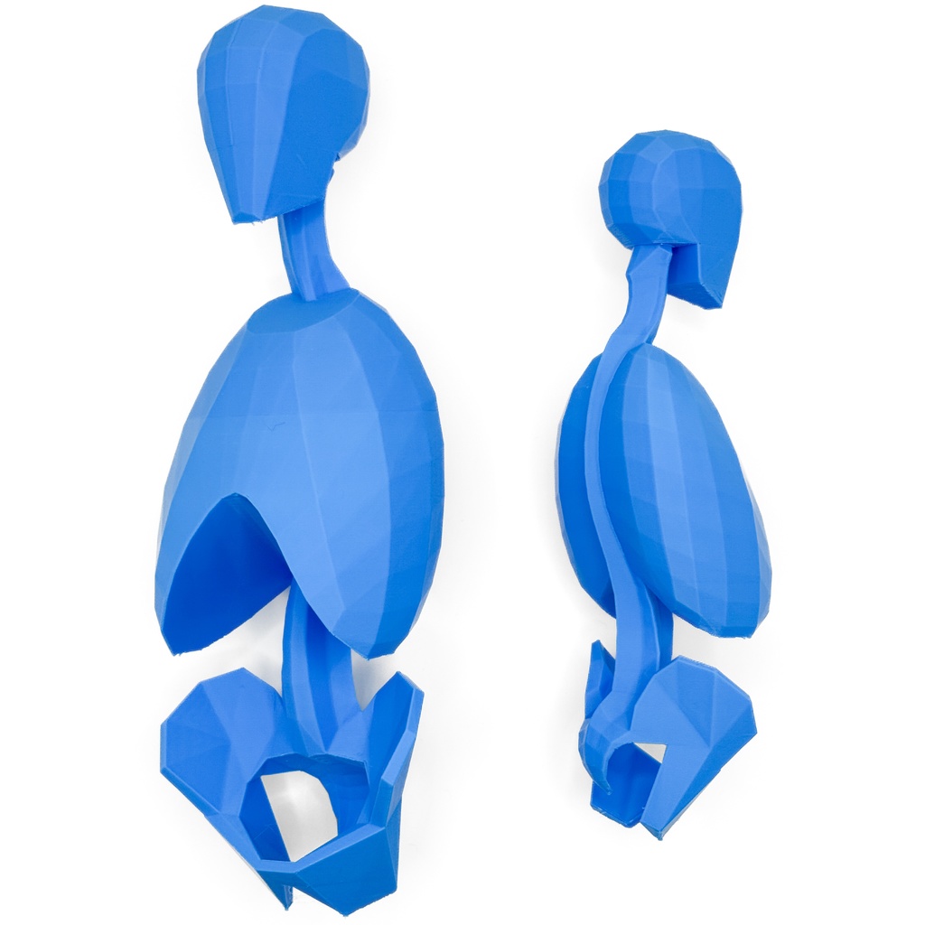 ローポリゴン骨格模型:体幹(連結タイプ)