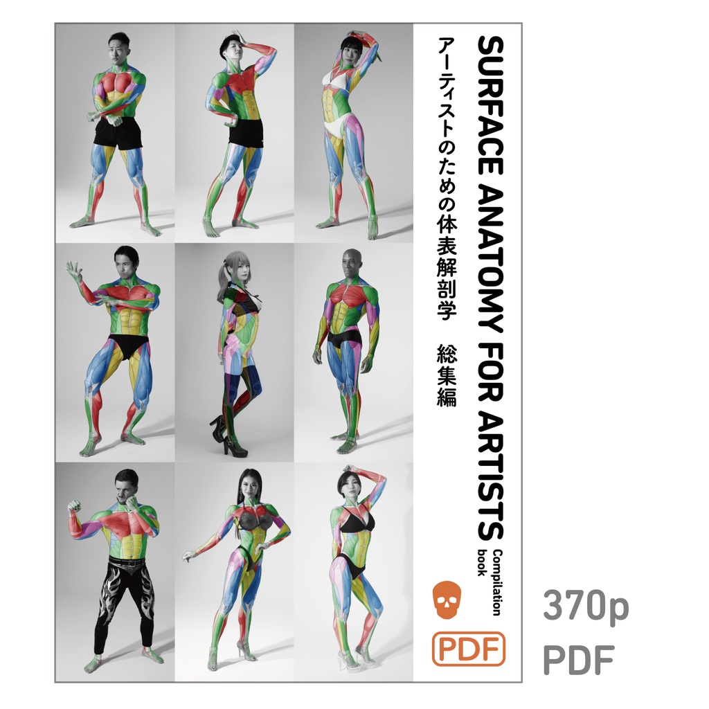 アーティストのための体表解剖学　総集編（PDF）