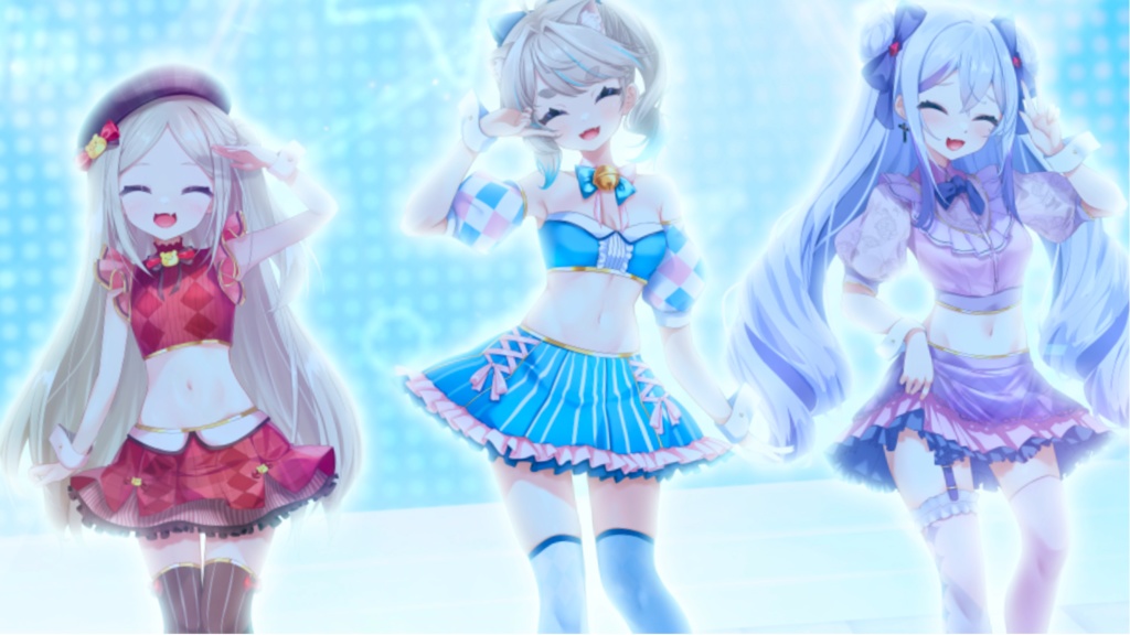 【サインはB / 公開記念】ちーちゃん / 堕落ぴて / 猫入あこ 記念壁紙