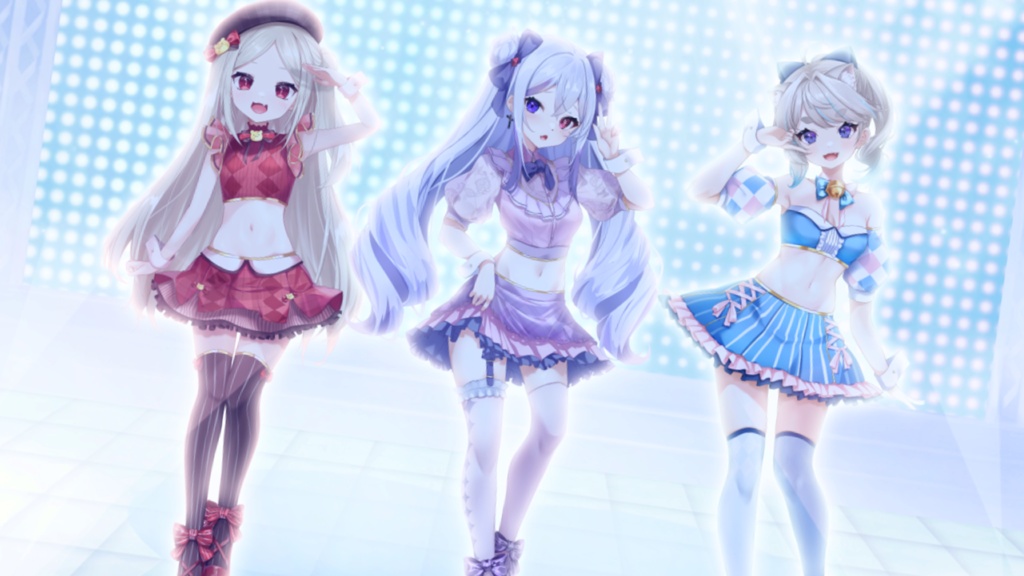 【サインはB / 公開記念】ちーちゃん / 堕落ぴて / 猫入あこ 記念壁紙