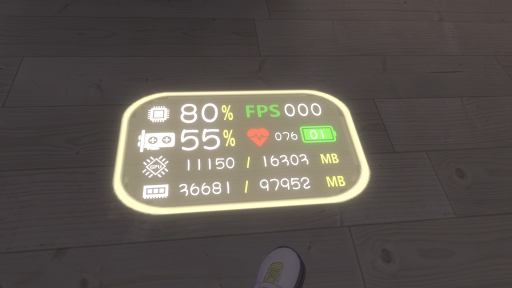 【無料】OSC PCパソコンの情報 &心拍数&FPS&headset Electricity