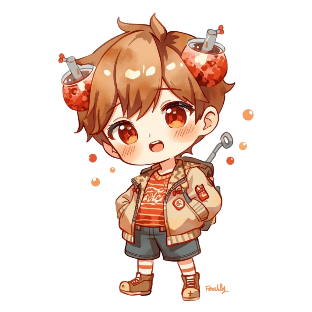 つぶグミ達の可愛い水彩クリップアート素材 11点セット|PNG背景透過