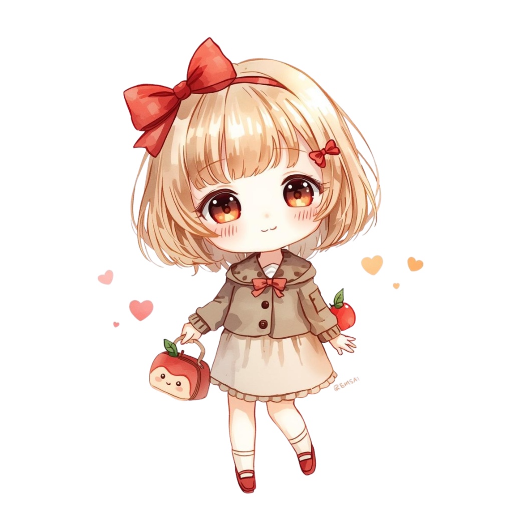 つぶグミ達の可愛い水彩クリップアート素材 11点セット|PNG背景透過