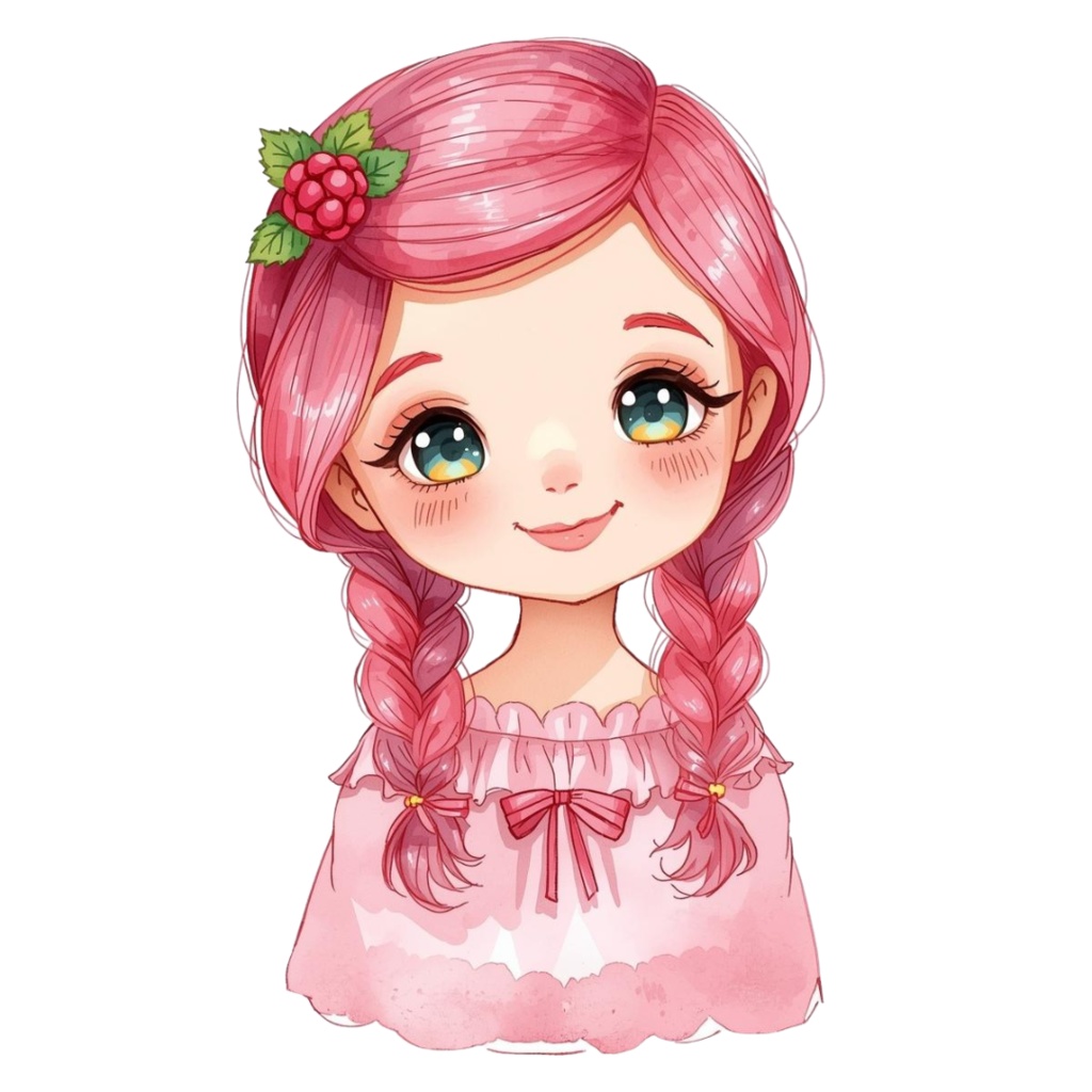 つぶグミ達の可愛い水彩クリップアート素材 11点セット|PNG背景透過