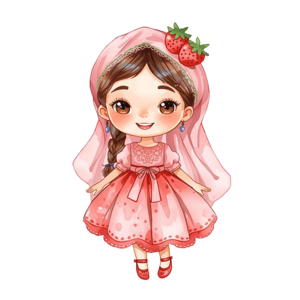 つぶグミ達の可愛い水彩クリップアート素材 11点セット|PNG背景透過