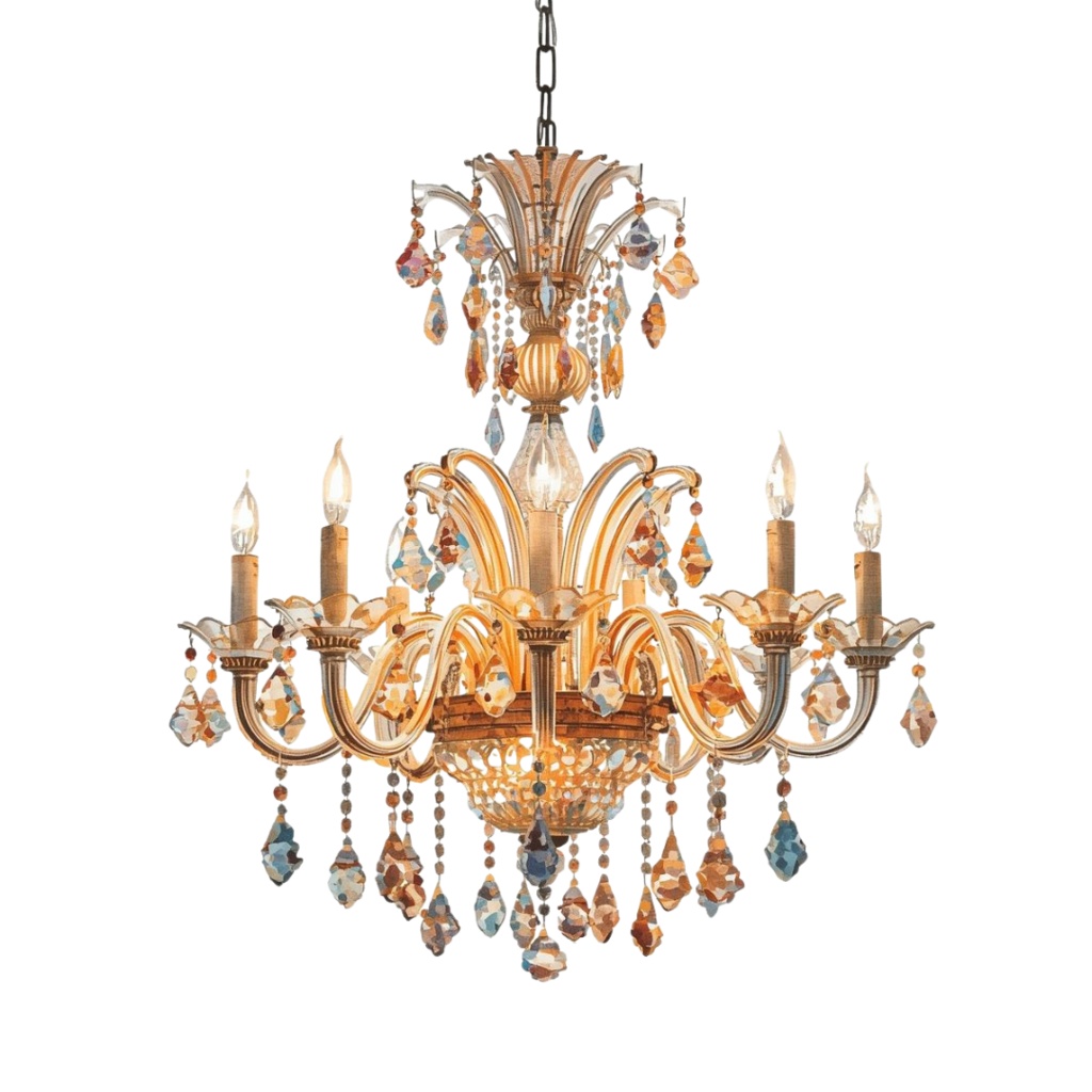 世界を彩る水彩画ランプのクリップアート素材16点セット|PNG背景透過