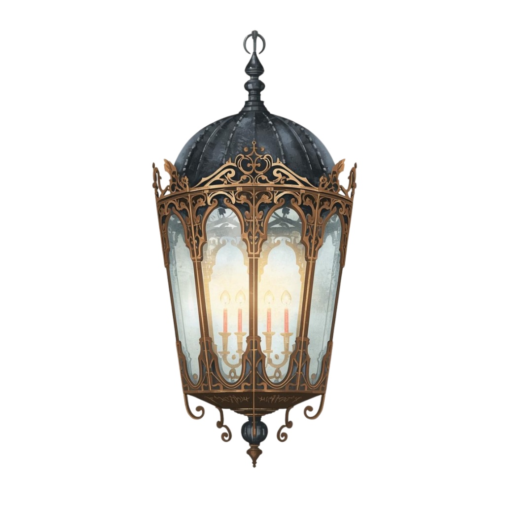 世界を彩る水彩画ランプのクリップアート素材16点セット|PNG背景透過