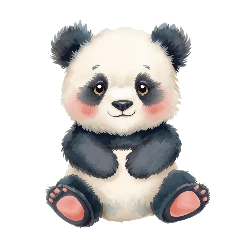 コロッと可愛い水彩画動物クリップアート素材18点セット|PNG背景透過