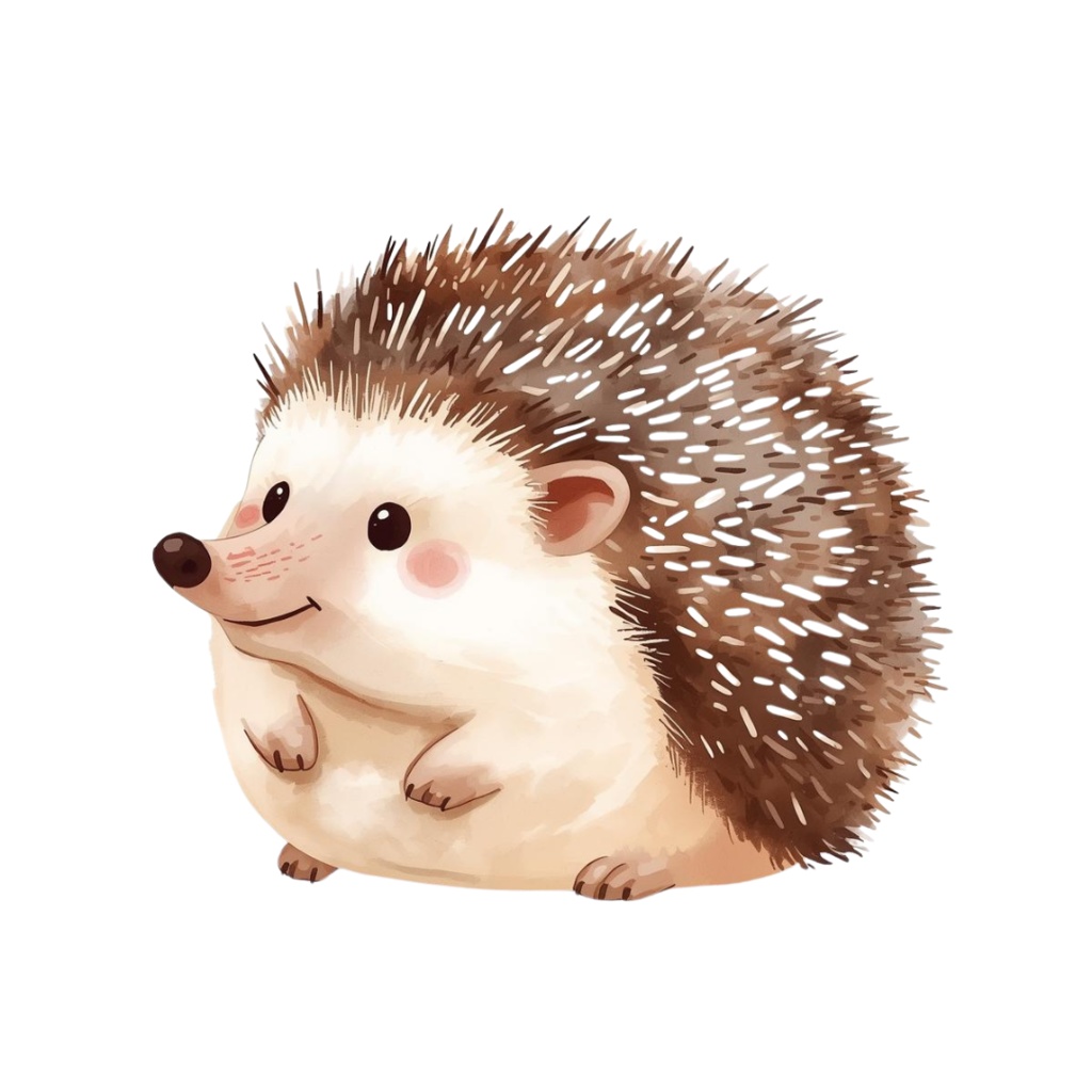 コロッと可愛い水彩画動物クリップアート素材18点セット|PNG背景透過