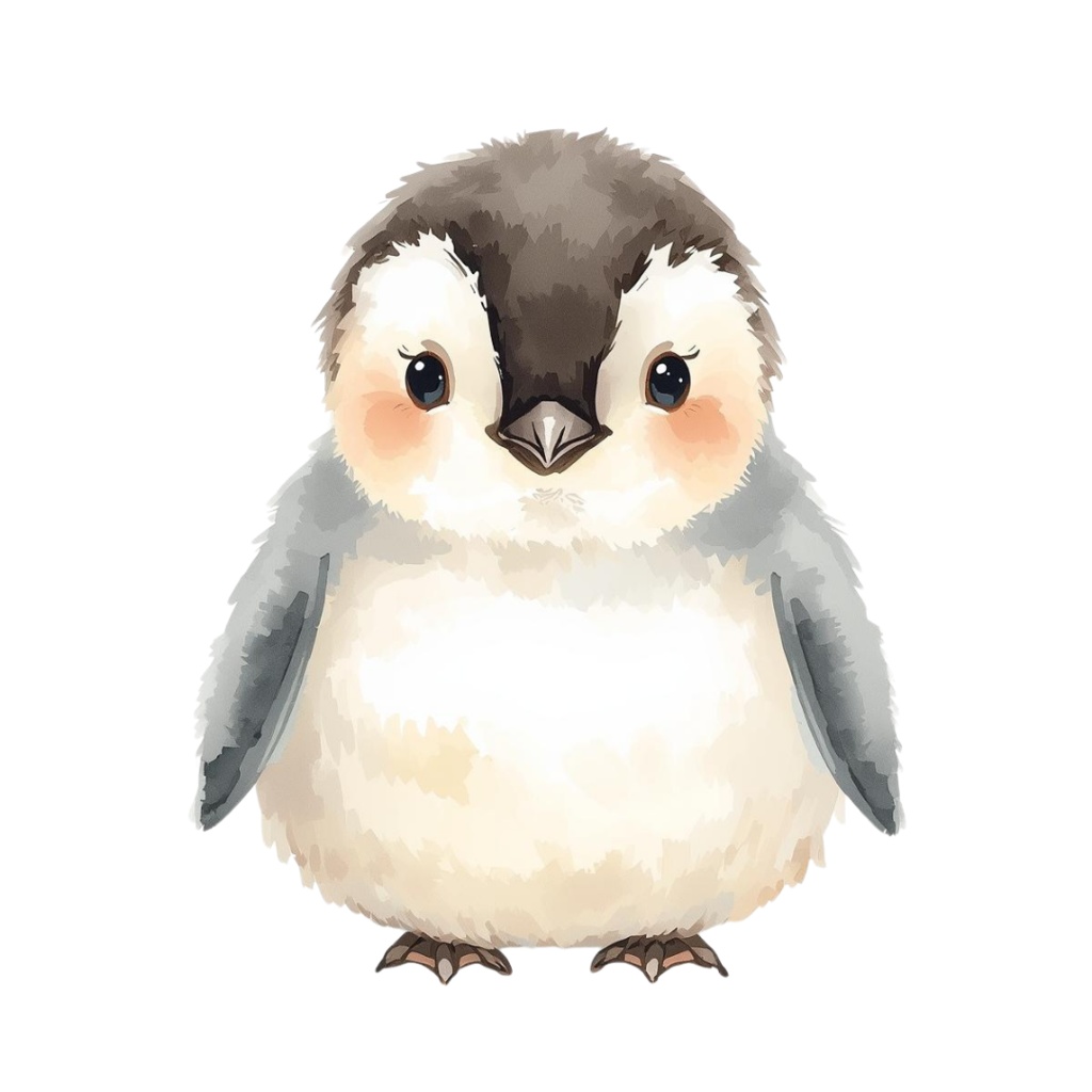 コロッと可愛い水彩画動物クリップアート素材18点セット|PNG背景透過