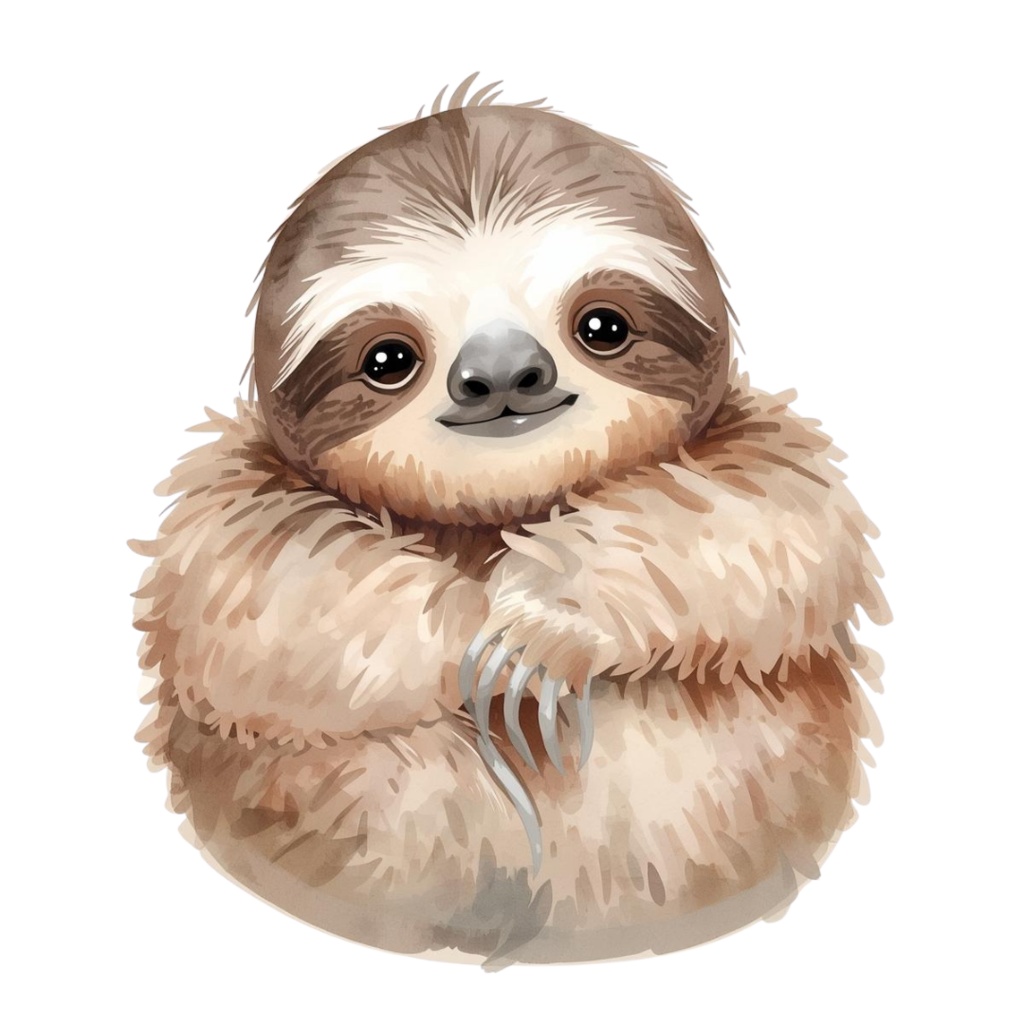 コロッと可愛い水彩画動物クリップアート素材18点セット|PNG背景透過