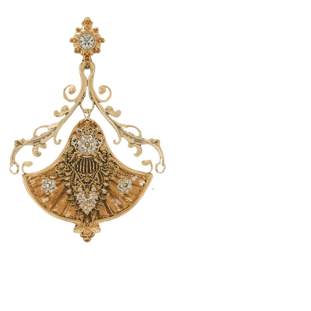 水彩画アンティークアクセサリーのクリップアート素材23点セット|PNG背景透過