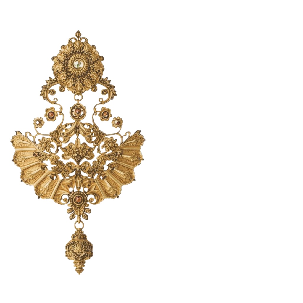 水彩画アンティークアクセサリーのクリップアート素材23点セット|PNG背景透過