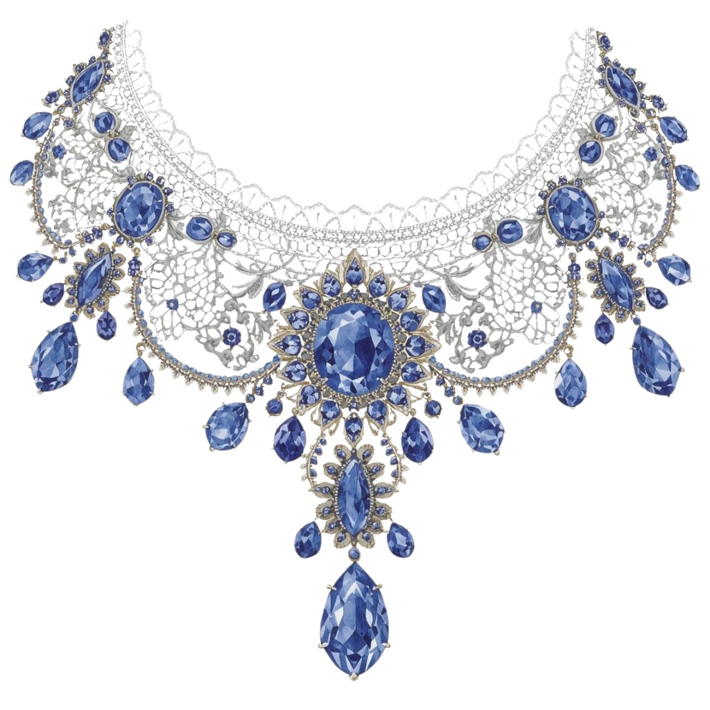 水彩画アンティークアクセサリーのクリップアート素材23点セット|PNG背景透過