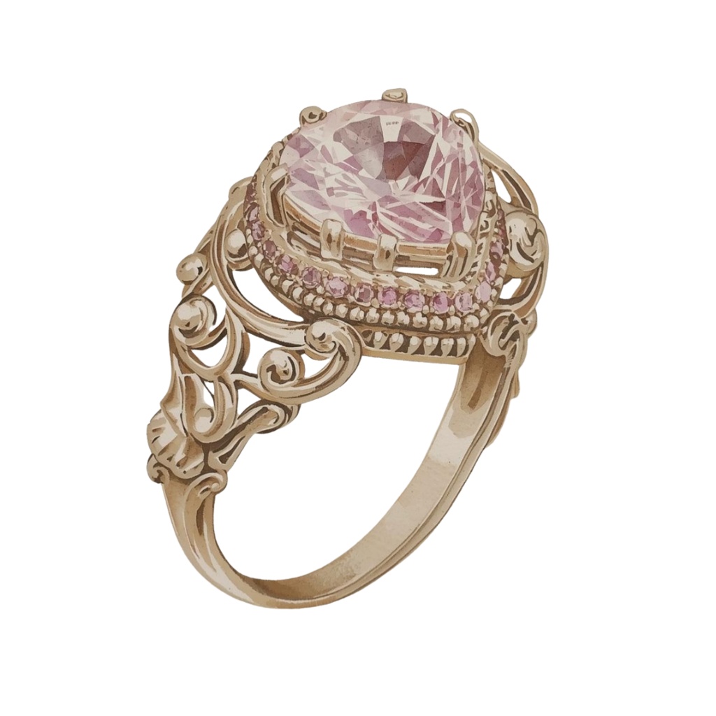 水彩画アンティークアクセサリーのクリップアート素材23点セット|PNG背景透過