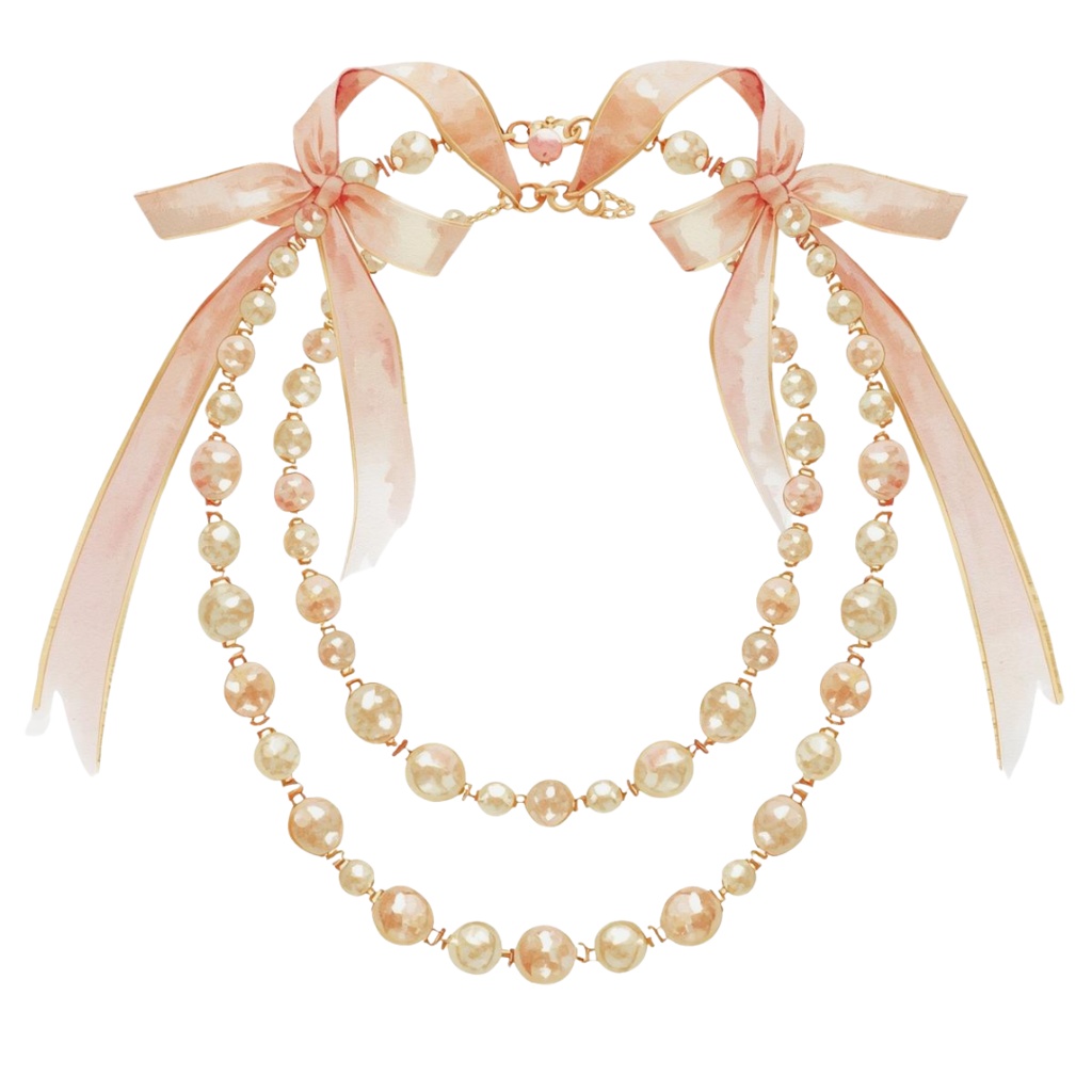 水彩画アンティークアクセサリーのクリップアート素材23点セット|PNG背景透過