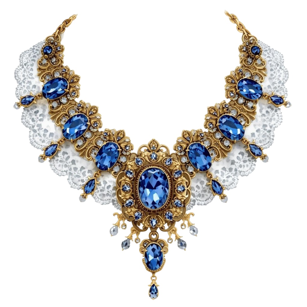 水彩画アンティークアクセサリーのクリップアート素材23点セット|PNG背景透過