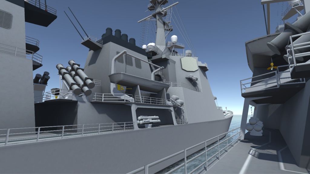 あたご型護衛艦 汎用3Dモデル (fbx/mqo/ソース付きVRChat対応)