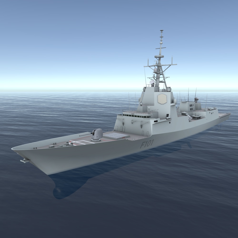 アルバロ・デ・バサン級 3Dモデルセット ver1.0(Unityゲーム向け/VRC可)