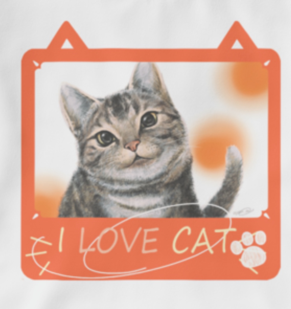 ぷっくりアメショー キッズTシャツ