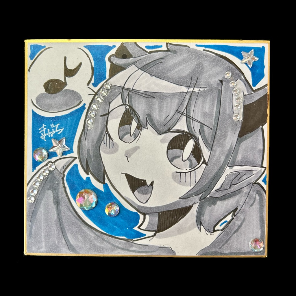 我が子の色紙＋缶バッジ🔲