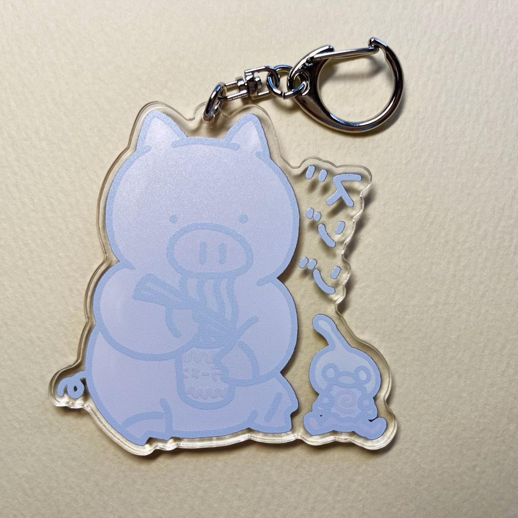ぶーちゃんとおコタんのアクリルキーホルダー