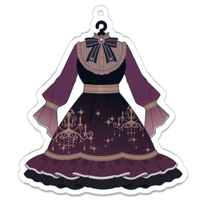 衣装アクキー　ゴシックver