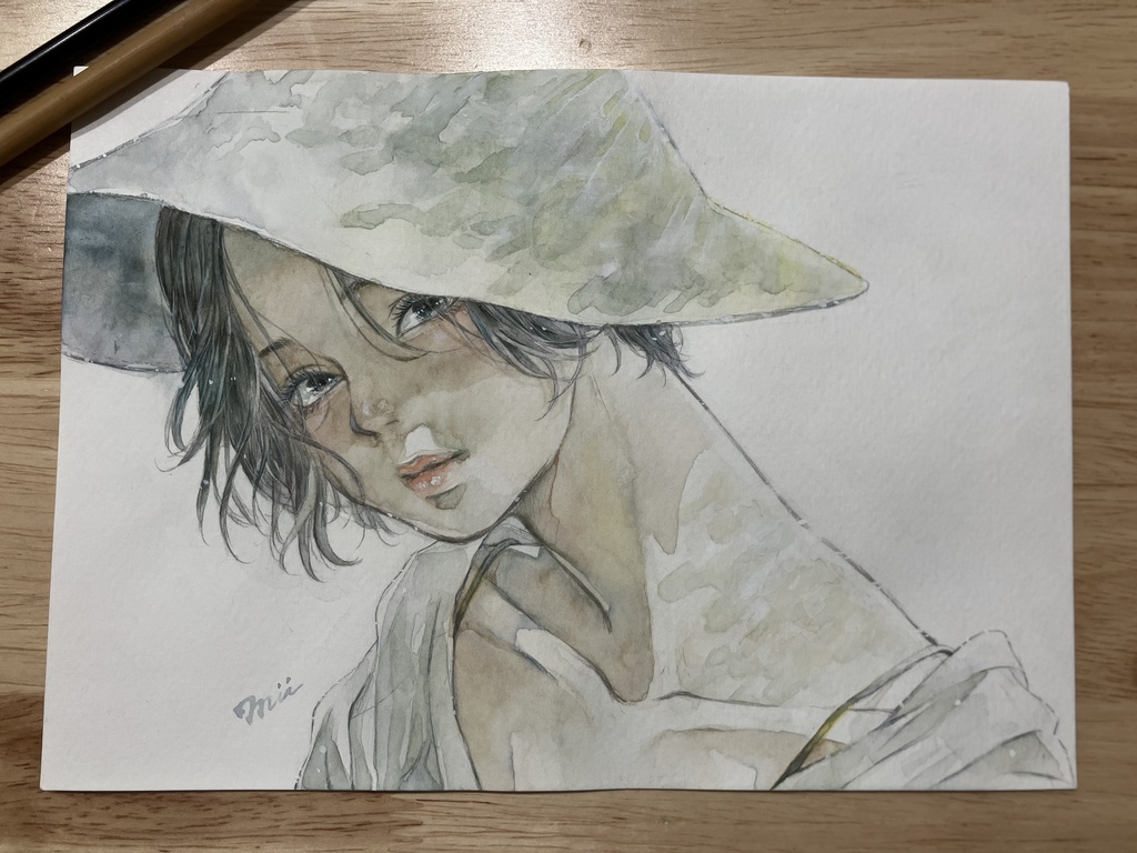 木漏れ日に揺れる【原画】