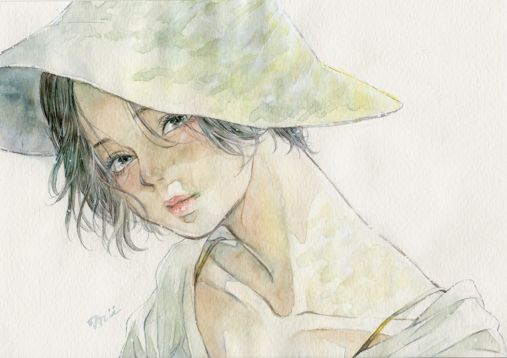 木漏れ日に揺れる【原画】