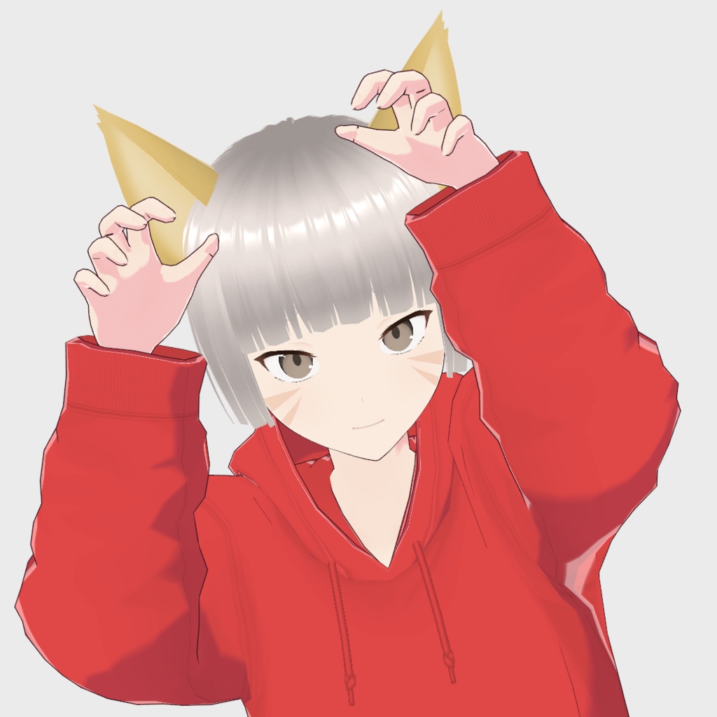 【.vroid】狐塚千照3Dモデル