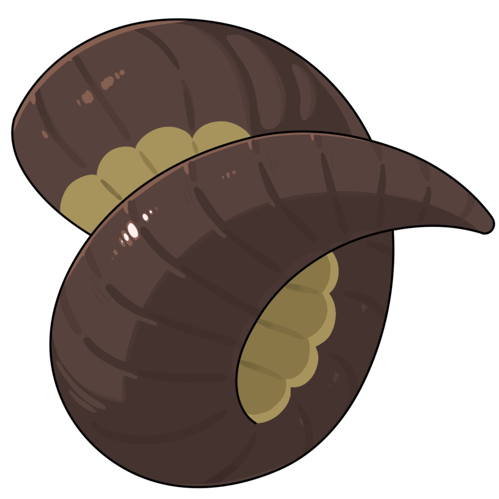 【透過PNG】羊の角(つの)【組み合わせ自由】