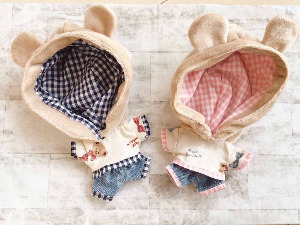 くま耳パーカーセット