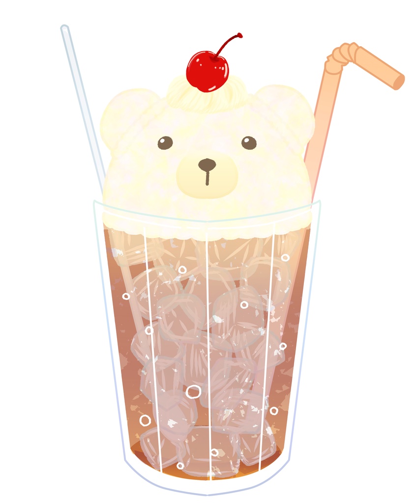 【汎用型Live2D】クリームソーダなクマさん【VTS対応】