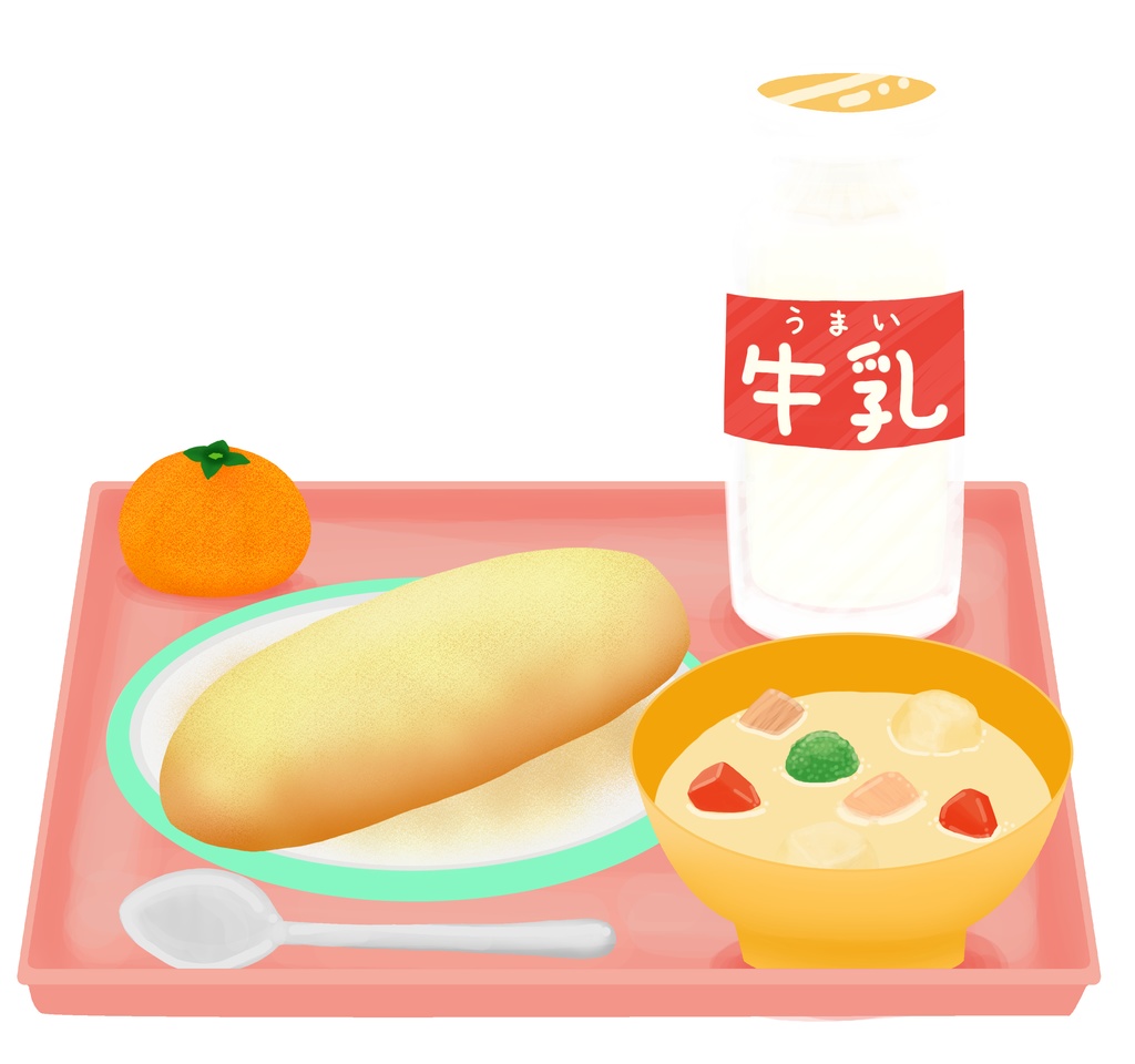 【汎用型Live2D】うごく給食【VTS対応】