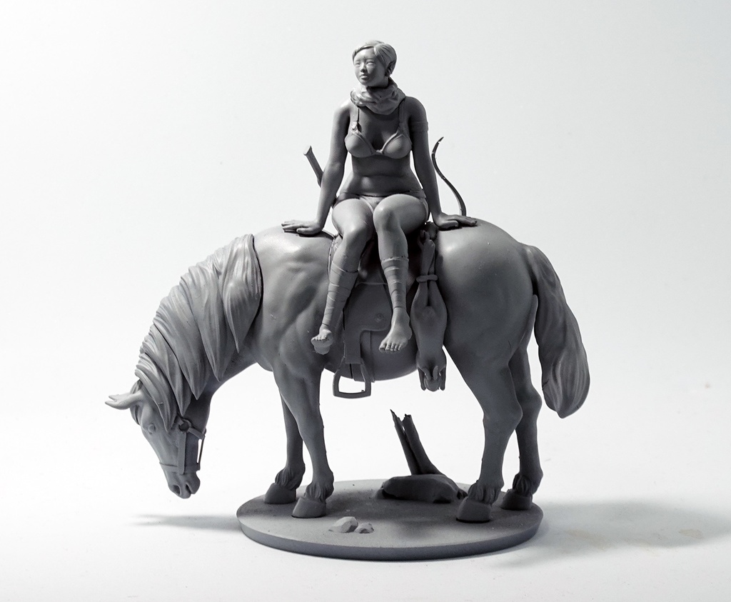 オリジナル ミニチュア フィギュア 「嵐が来る」