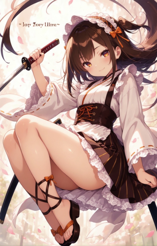 (無料) 　メイド×刀　イラストセット　お試し版