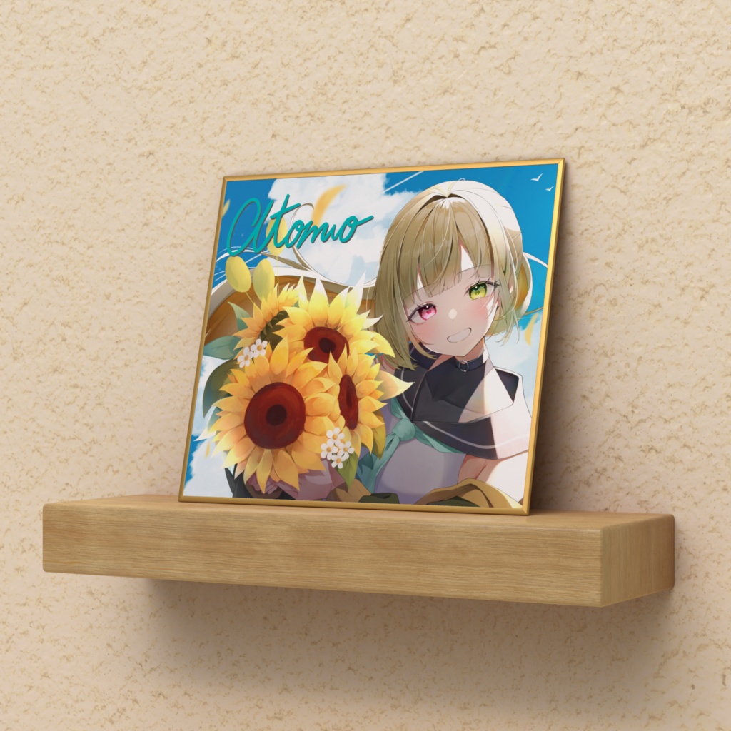 あともちゃん ミニ色紙(複製サイン入り)