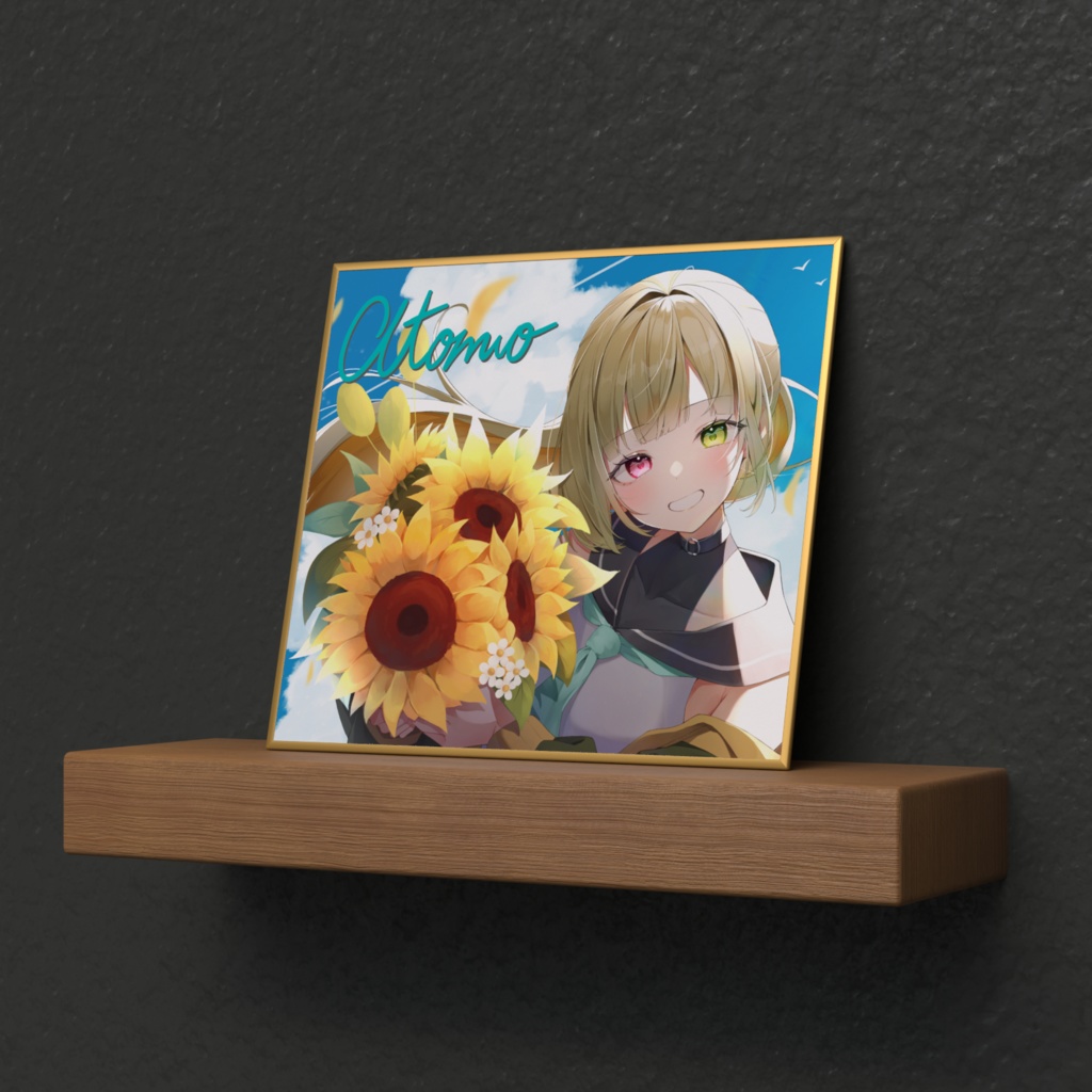 あともちゃん ミニ色紙(複製サイン入り)