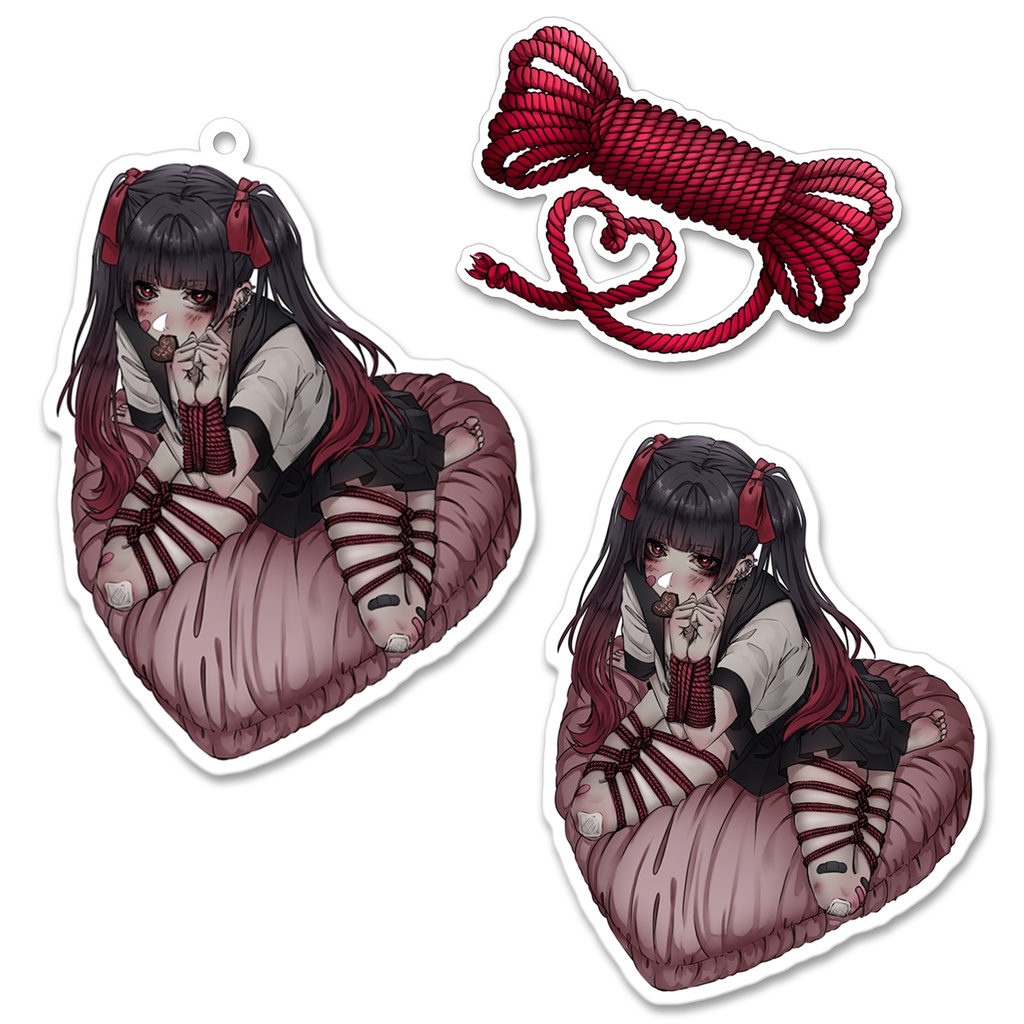 『UNHAPPY VALENTINE』アクキー・ステッカーセット